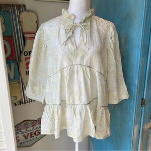 Chufy Silk Blend Floral Blouse